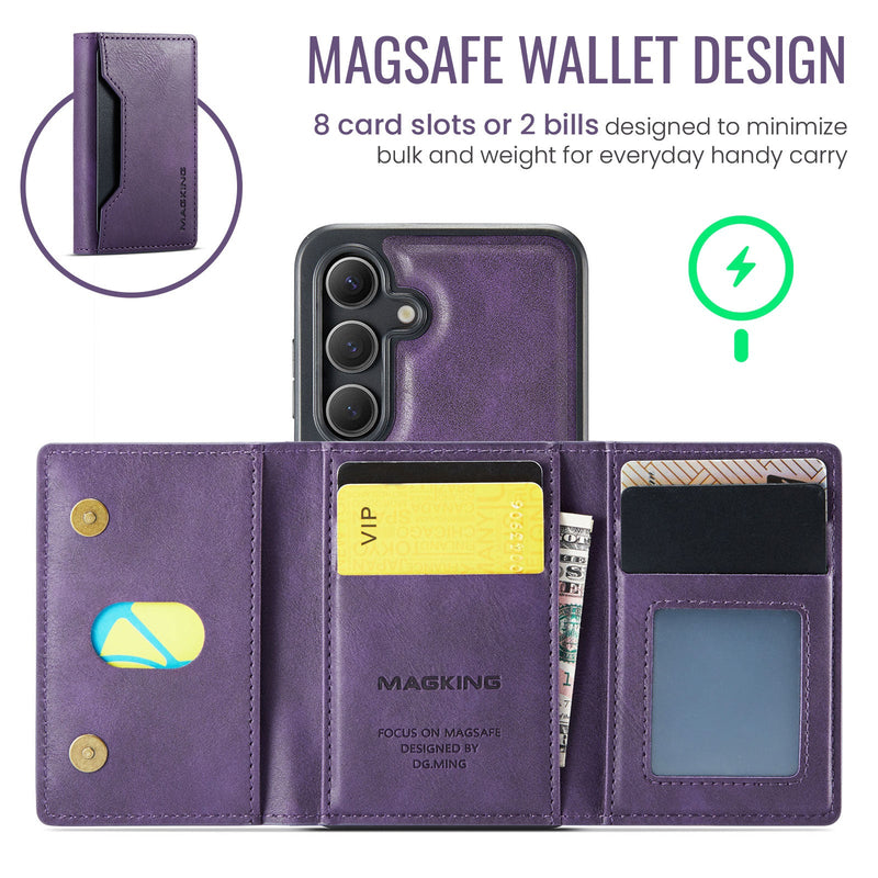 Samsung Galaxy S25FE DG.Ming MagSafe Wallet Case [Purple]
