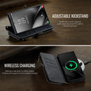 Samsung Galaxy S24 Ultra Crossbody Case with Strap, Card Slots & Zipper Pocket [Black]