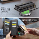 Samsung Galaxy S24 Ultra Crossbody Case with Strap, Card Slots & Zipper Pocket [Black]