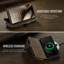 Samsung Galaxy S24 Ultra Crossbody Case with Strap, Card Slots & Zipper Pocket [Coffee]