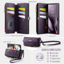 Samsung Galaxy S26 Ultra Crossbody Case - Strap, Card Slots & Zipper Pocket [Purple]