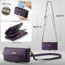 Samsung Galaxy S26 Ultra Crossbody Case - Strap, Card Slots & Zipper Pocket [Purple]