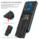 Samsung S25Edge Heavy Duty Kickstand Card Holder Case