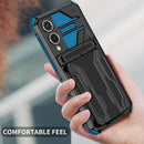 Samsung S25Edge Heavy Duty Kickstand Card Holder Case
