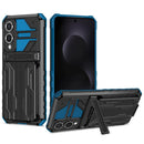 Samsung S25Edge Heavy Duty Kickstand Card Holder Case