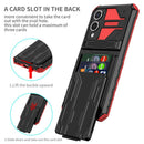 Samsung S25Edge Heavy Duty Kickstand Card Holder Case
