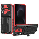Samsung S25Edge Heavy Duty Kickstand Card Holder Case