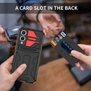 Samsung S25Edge Heavy Duty Kickstand Card Holder Case