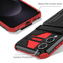 Samsung S25Edge Heavy Duty Kickstand Card Holder Case