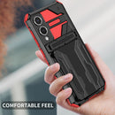 Samsung S25Edge Heavy Duty Kickstand Card Holder Case