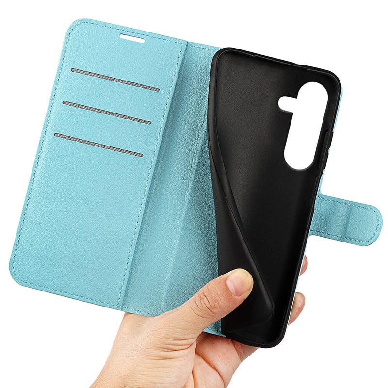 Samsung Galaxy S25FE PU Wallet Case [LightBlue]