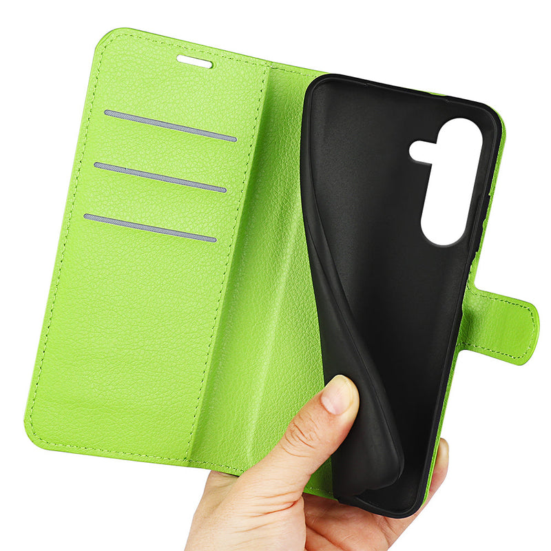Samsung Galaxy S25FE PU Wallet Case [Green]