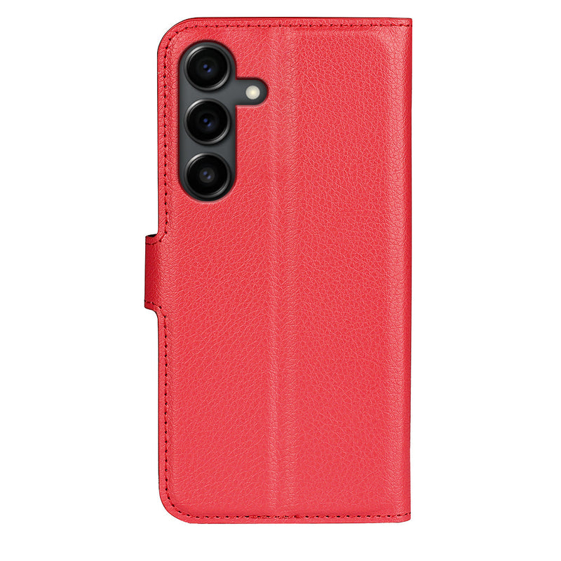 Samsung Galaxy S25FE PU Wallet Case [Red]
