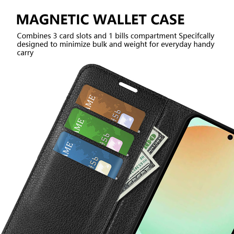 Samsung Galaxy S25FE PU Wallet Case [Red]
