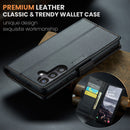 Samsung Galaxy S25FE CaseMe Retro Wallet Case [Black]