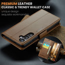 Samsung Galaxy S25FE CaseMe Retro Wallet Case [Brown]