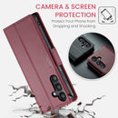 Samsung Galaxy S25FE CaseMe Retro Wallet Case [Maroon]