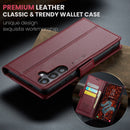 Samsung Galaxy S25FE CaseMe Retro Wallet Case [Maroon]