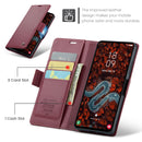 Samsung Galaxy S25FE CaseMe Retro Wallet Case [Maroon]