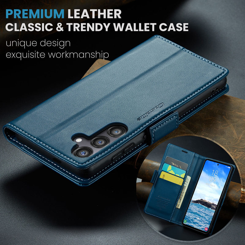 Samsung Galaxy S25FE CaseMe Retro Wallet Case [Navy]