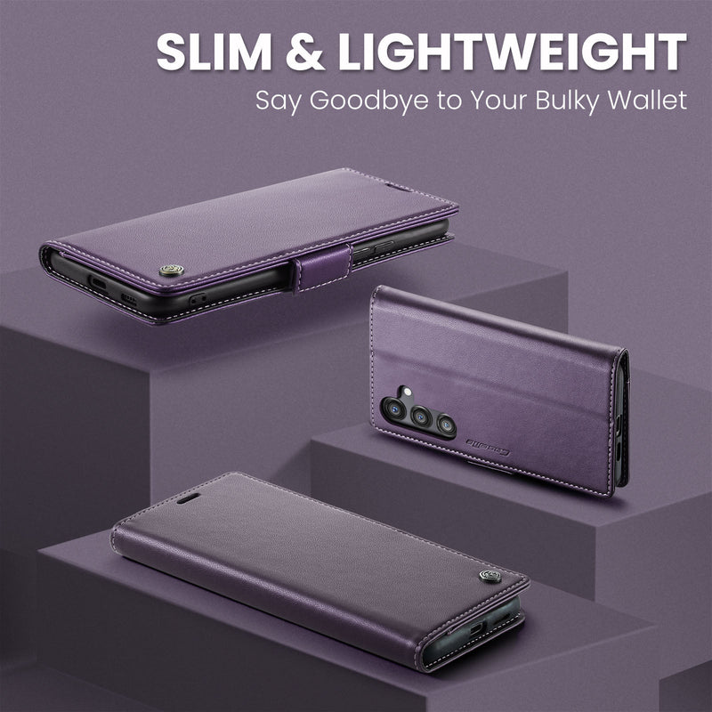 Samsung Galaxy S25FE CaseMe Retro Wallet Case [Purple]
