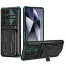 Samsung S25Ultra Heavy Duty Kickstand Card Holder Case