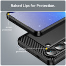 Samsung S26 Carbon Fibre TPU Case Slim Shockproof Cover Black
