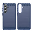 Samsung S26 Carbon Fibre TPU Case Slim Shockproof Cover Navy