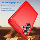 Samsung S26 Carbon Fibre TPU Case Slim Shockproof Cover Red