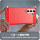 Samsung S26 Carbon Fibre TPU Case Slim Shockproof Cover Red
