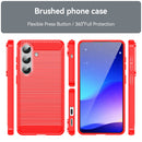 Samsung S26 Carbon Fibre TPU Case Slim Shockproof Cover Red