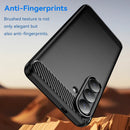 Samsung S26 Plus Carbon Fibre TPU Case Slim Shockproof Cover Black