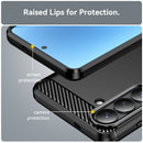 Samsung S26 Plus Carbon Fibre TPU Case Slim Shockproof Cover Black
