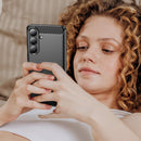 Samsung S26 Plus Carbon Fibre TPU Case Slim Shockproof Cover Black