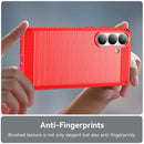 Samsung S26 Plus Carbon Fibre TPU Case Slim Shockproof Cover Red