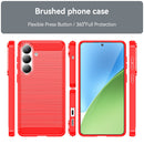 Samsung S26 Plus Carbon Fibre TPU Case Slim Shockproof Cover Red