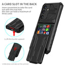 Samsung S26 Plus Heavy Duty Kickstand Card Holder Case Shockproof Black