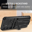 Samsung S26 Plus Heavy Duty Kickstand Card Holder Case Shockproof Black