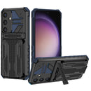 Samsung S26 Plus Heavy Duty Kickstand Card Holder Case Shockproof Navy