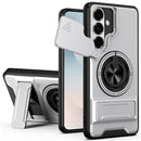 Samsung S26 Plus Magnetic Ring Stand Case with Camera Slide Cover [Silver]