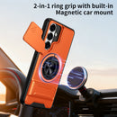 Samsung S26 Plus Magnetic Ring Stand Case with Camera Slide Cover [Navy]