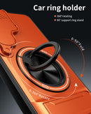 Samsung S26 Plus Magnetic Ring Stand Case with Camera Slide Cover [Navy]