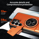 Samsung S26 Plus Magnetic Ring Stand Case with Camera Slide Cover [Silver]