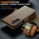 Samsung Galaxy S26 CaseMe Retro Wallet Case [Brown]