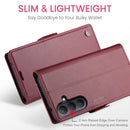 Samsung Galaxy S26 Plus CaseMe Retro Wallet Case [Maroon]