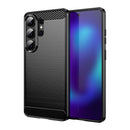 Samsung S26 Ultra Carbon Fibre TPU Case Slim Shockproof Cover Black