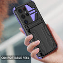 Samsung S26 Ultra Heavy Duty Kickstand Card Holder Case
