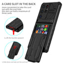 Samsung S26 Ultra Heavy Duty Kickstand Card Holder Case Shockproof Black