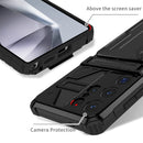 Samsung S26 Ultra Heavy Duty Kickstand Card Holder Case Shockproof Black