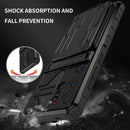 Samsung S26 Ultra Heavy Duty Kickstand Card Holder Case Shockproof Black